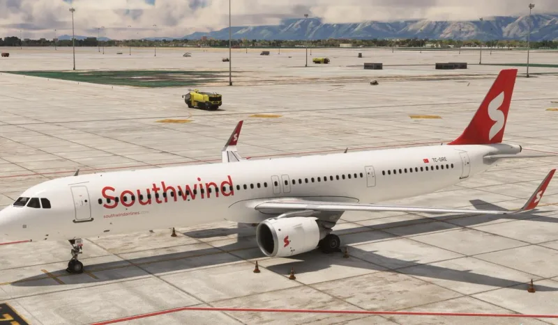 Airbus A321neo Southwind Airlines, борт TC-GRE, на перроне