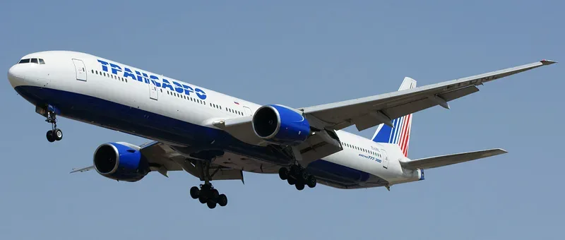 Boeing 777-300 Трансаэро: первый класс бизнес и 373 кресла