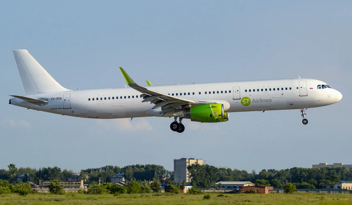 Airbus A321 авиакомпании S7 Airlines