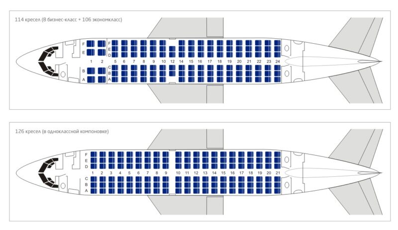 Самолет в738 схема салона