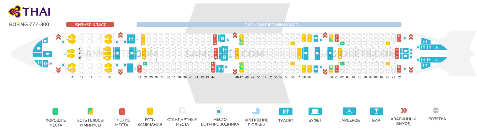 Boeing 777 300er турецкие авиалинии схема салона