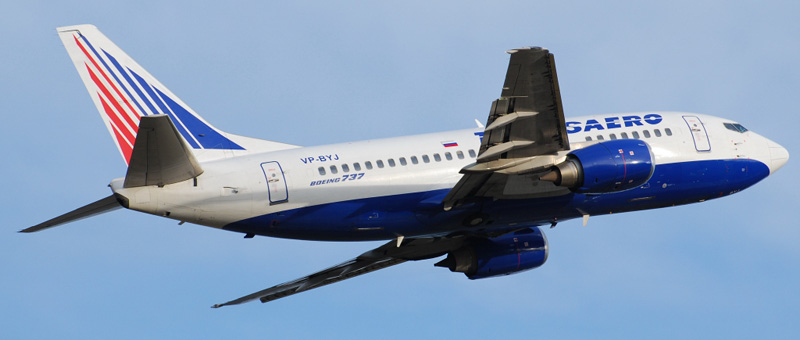 Схема салона Boeing 737-500 Трансаэро