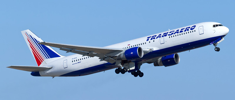 Схема салона Boeing 767-300ER — Трансаэро