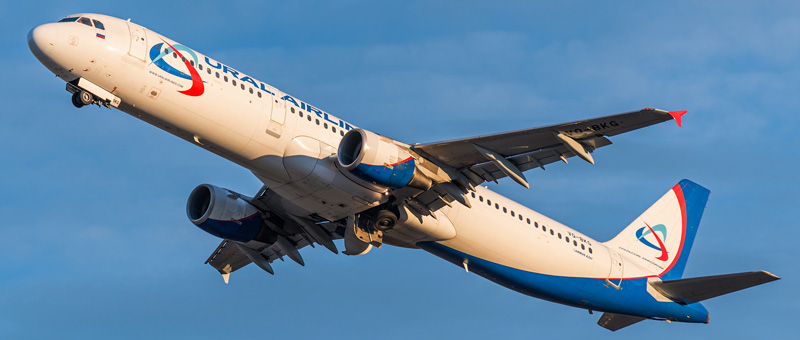 Схема салона и лучшие места в самолете Airbus A321- Ural Airlines.